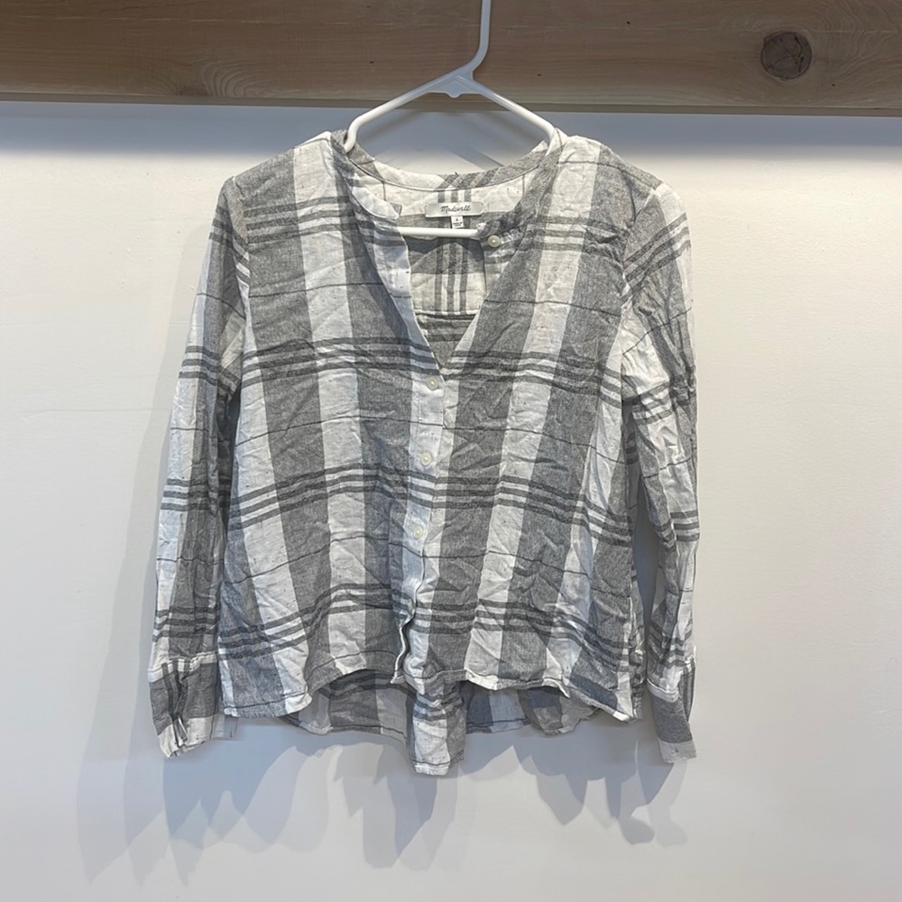Madewell plaid tunic